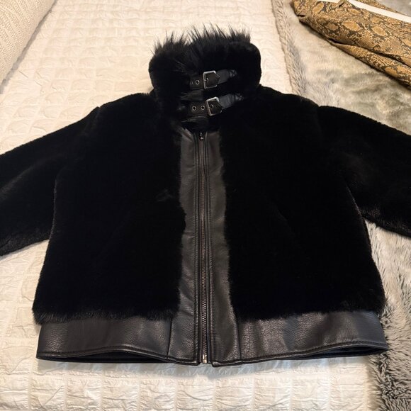 BlankNYC Black Noise Faux Fur Coat - Picture 4 of 15
